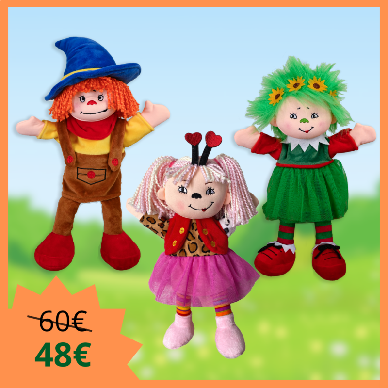 Handspielpuppen-Set (3-teilig)